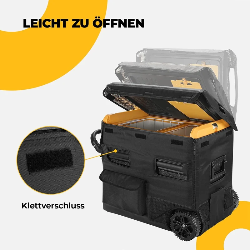 BougeRV CRD 55L 600D Tragtasche für Dual-Zone-Kühlschrank wasserdichte & Kratzfeste