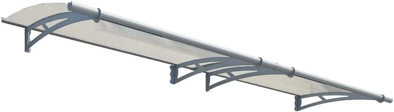 CANOPIA Pavillion, 300 × 92 cm, verstellbar, Grau/Transparent