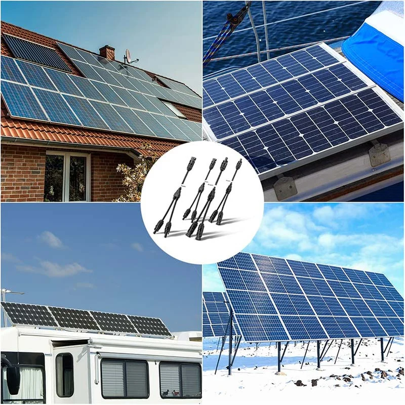 Solar-Steckverbinder 2 Paar Solarpanel Y Stecker（1 Bis 2）Solar Kabel