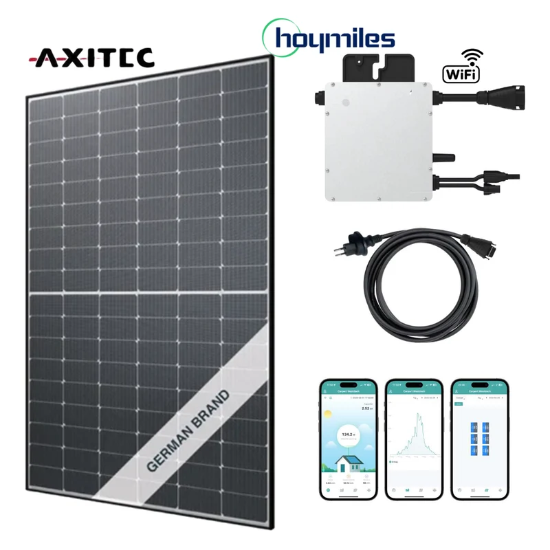 XS Balkonkraftwerk-Set AXITEC Black 460Wp/500W