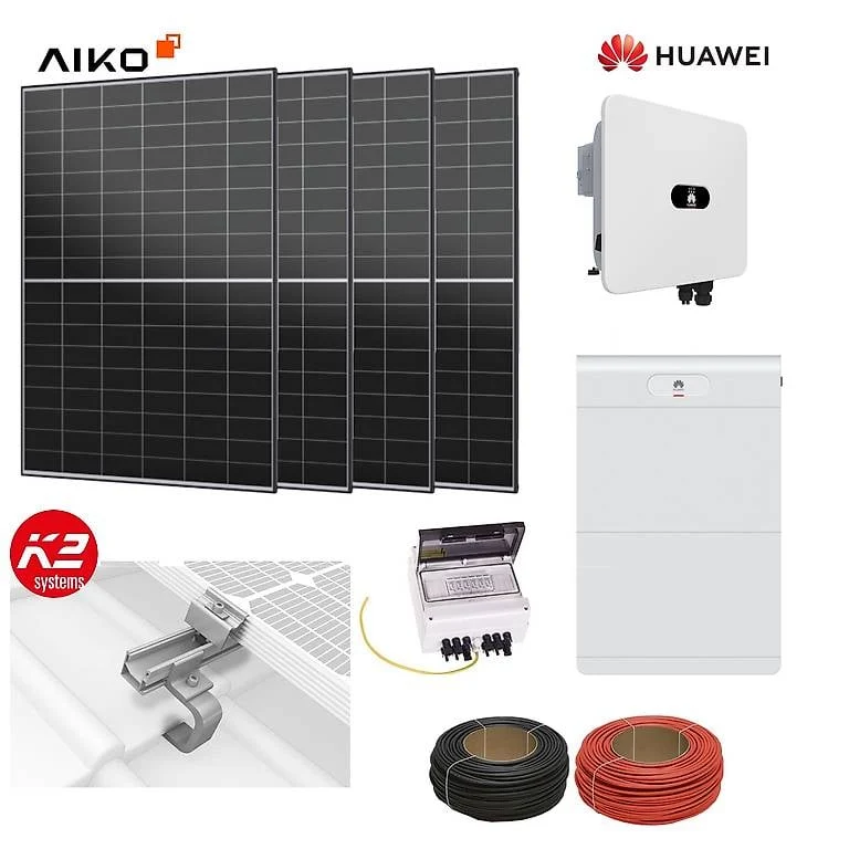 Komplett-Set Huawei AIKO Solaranlage 15kWP inkl. Batteriespeicher 13,8kWh
