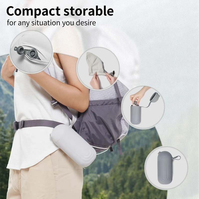 Yugu™ U-Shape Inflatable Travel Neck Pillow