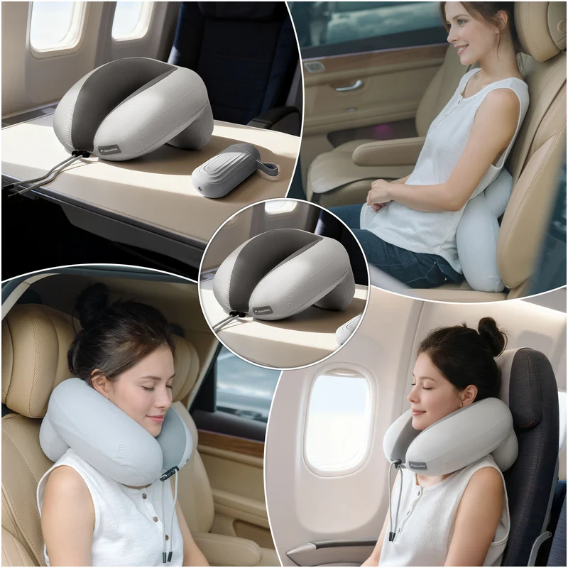 Yugu™ U-Shape Inflatable Travel Neck Pillow