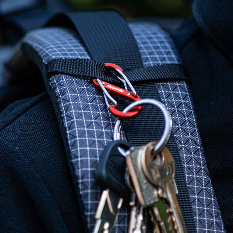 2-Pack S-Shaped Aluminum Alloy Carabiners