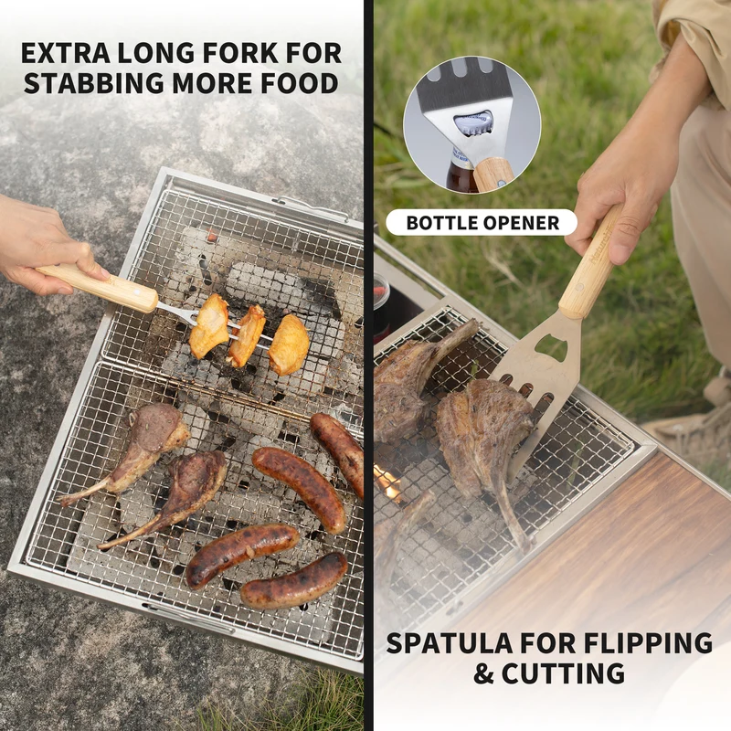 4-Piece Barbecue Tool Set