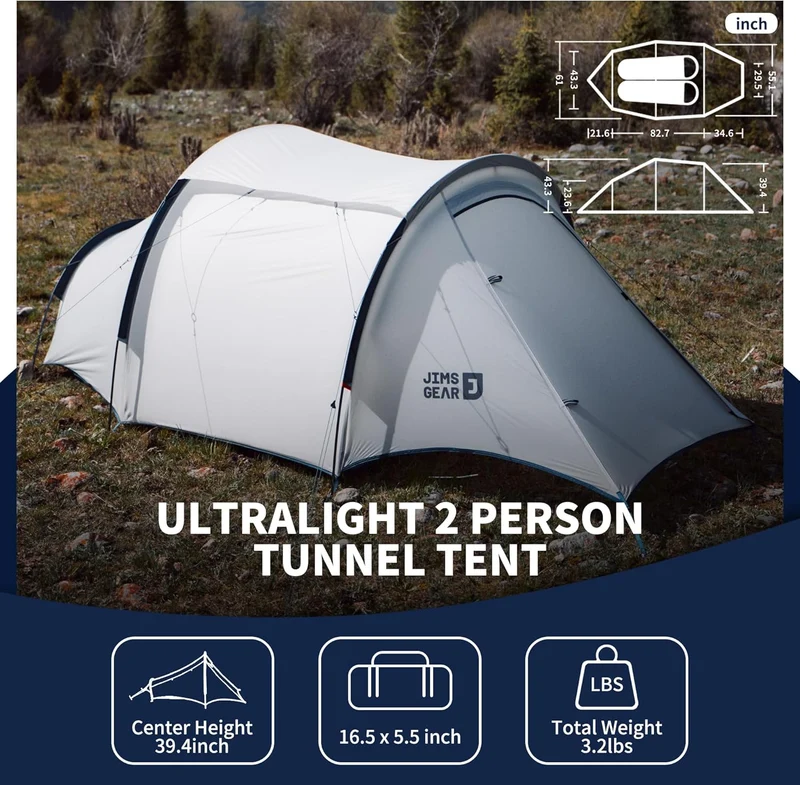 DABAN™ 2-Person Ultralight 4-Season Tunnel Tent