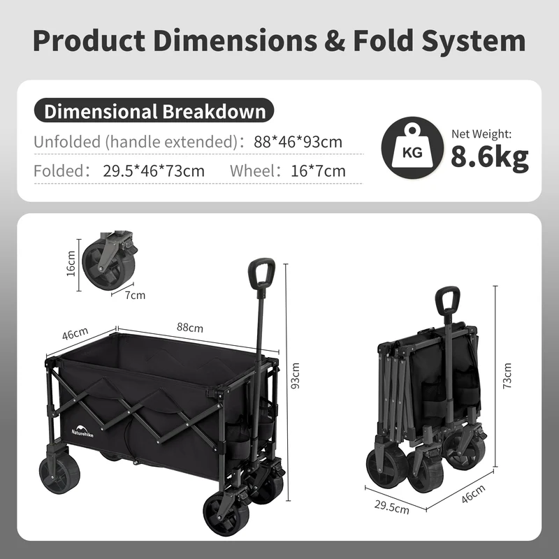 Lightweight Folding Camping Wagon