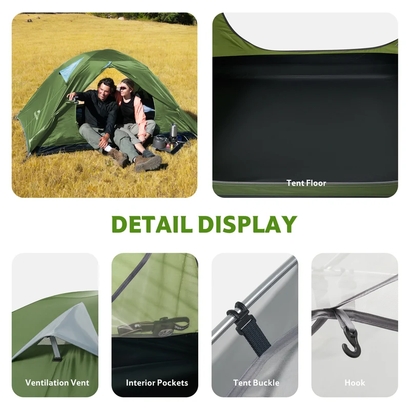 Bleik™ 3-Person Backpacking Tent