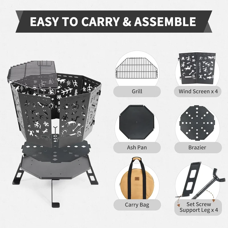 Totem™ Portable Folding Fire Pit
