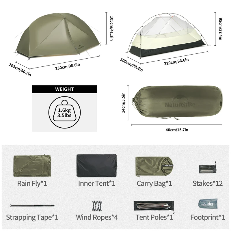 Mongar™ Pro 1-Person Ultralight Backpacking Tent