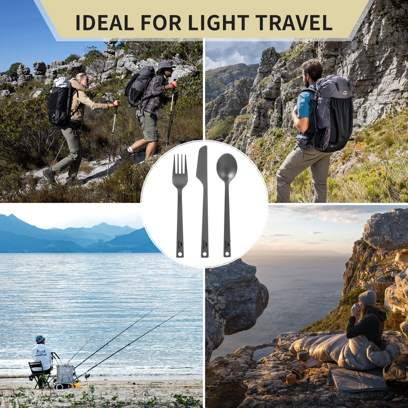 Titanium Camping Cutlery Set