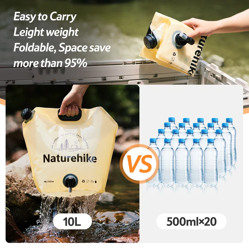 10L Foldable Water Bag with Tap