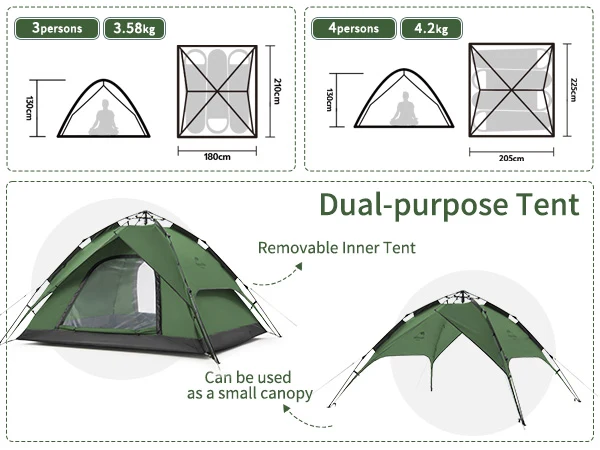 4 People Pop-up Camping Tent