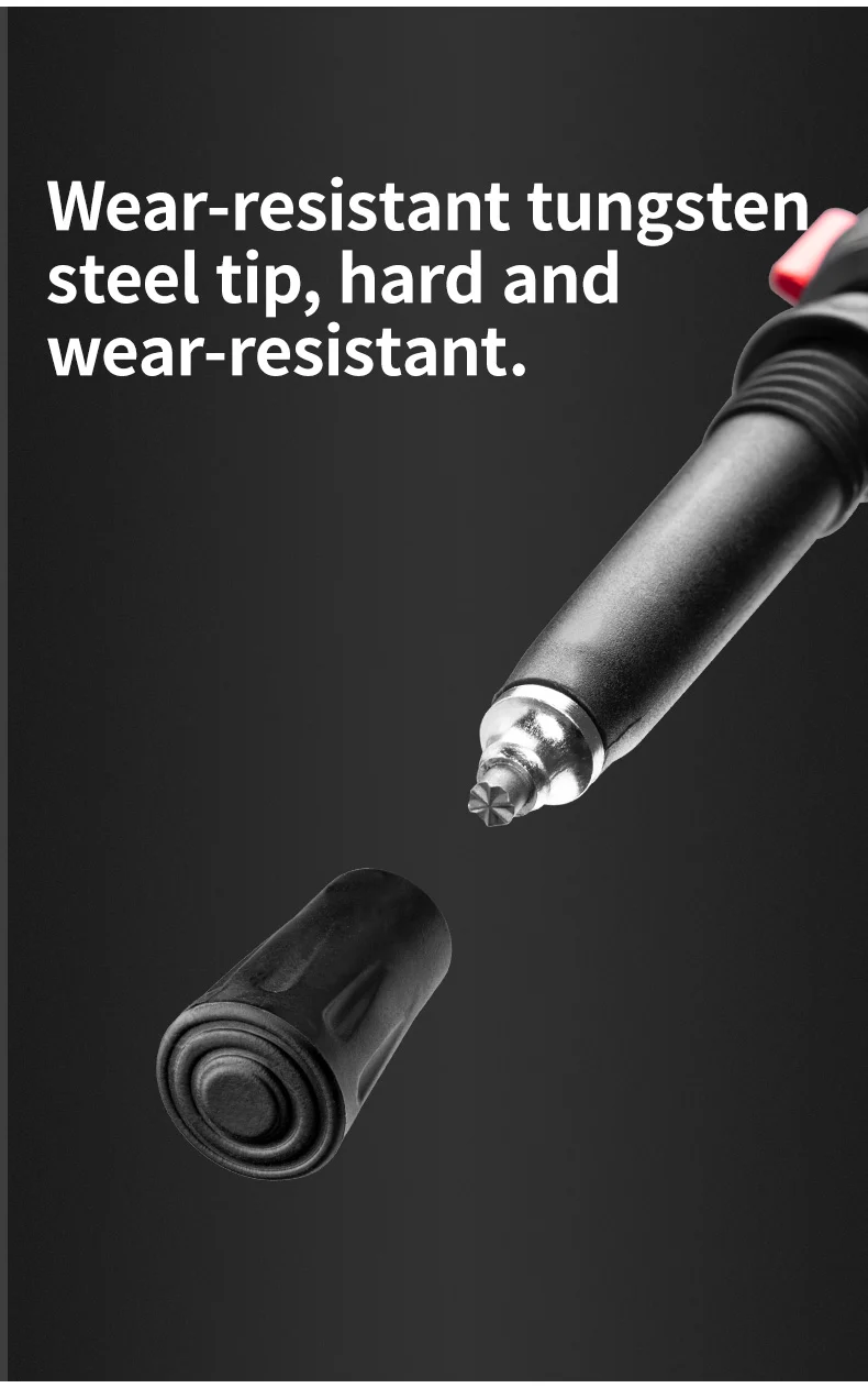 Far Wind™ Three-section Telescopic Carbon Trekking Pole