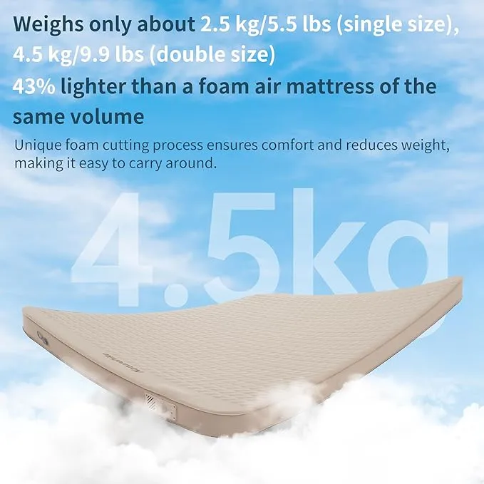 Yugu™ Self-Inflating Sleeping Pad with Built-In Pump
