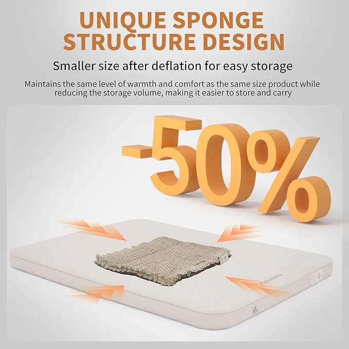 Yugu™ Self-Inflating Sleeping Pad with Built-In Pump