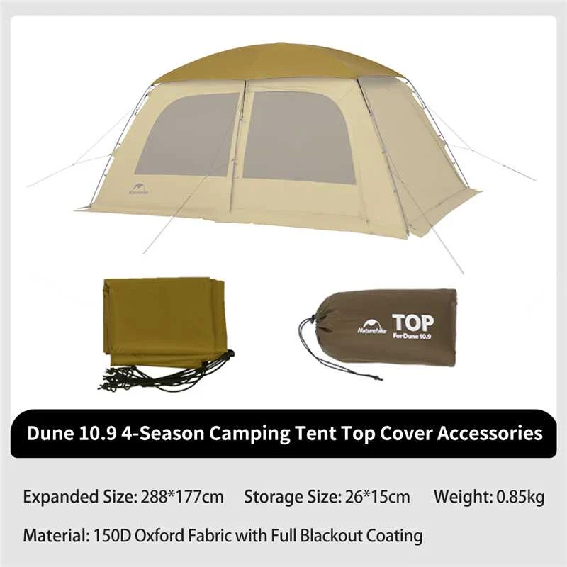 Dune 10.9 4-Season Camping Tent Top Cover Accessories