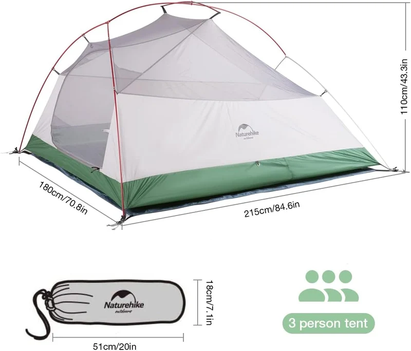 Cloud Up™ Base 3-Person Ultralight Backpacking Tent
