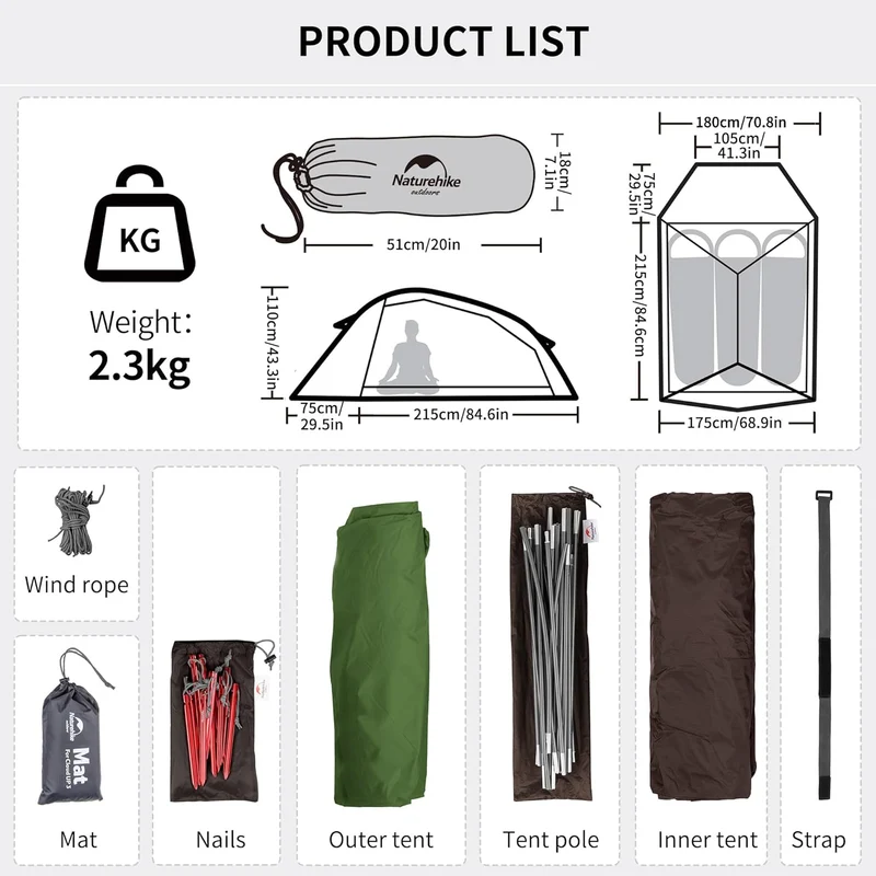 Cloud Up™ Base 3-Person Ultralight Backpacking Tent