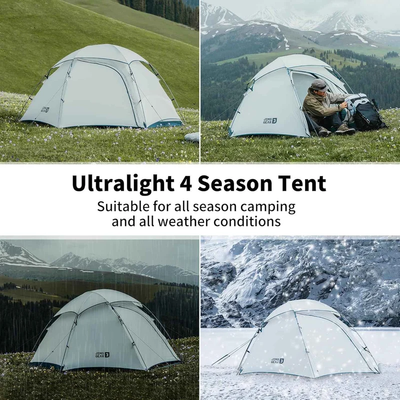 JIMS™ 2-Person Ultralight 4-Season Tent