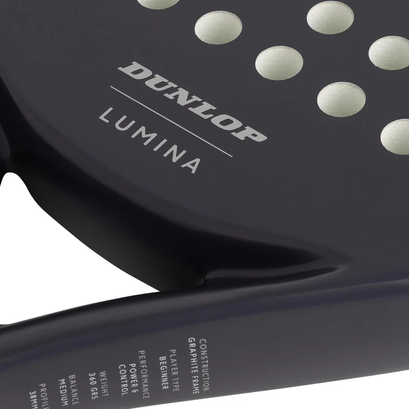 Dunlop Lumina Blue Padelschläger mit Graphitrahmen, 365 g