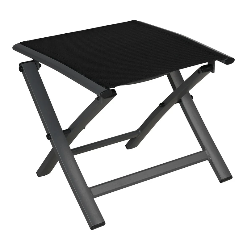 Grand patio Gartenhocker, Klapphocker aus Aluminium und Textilene