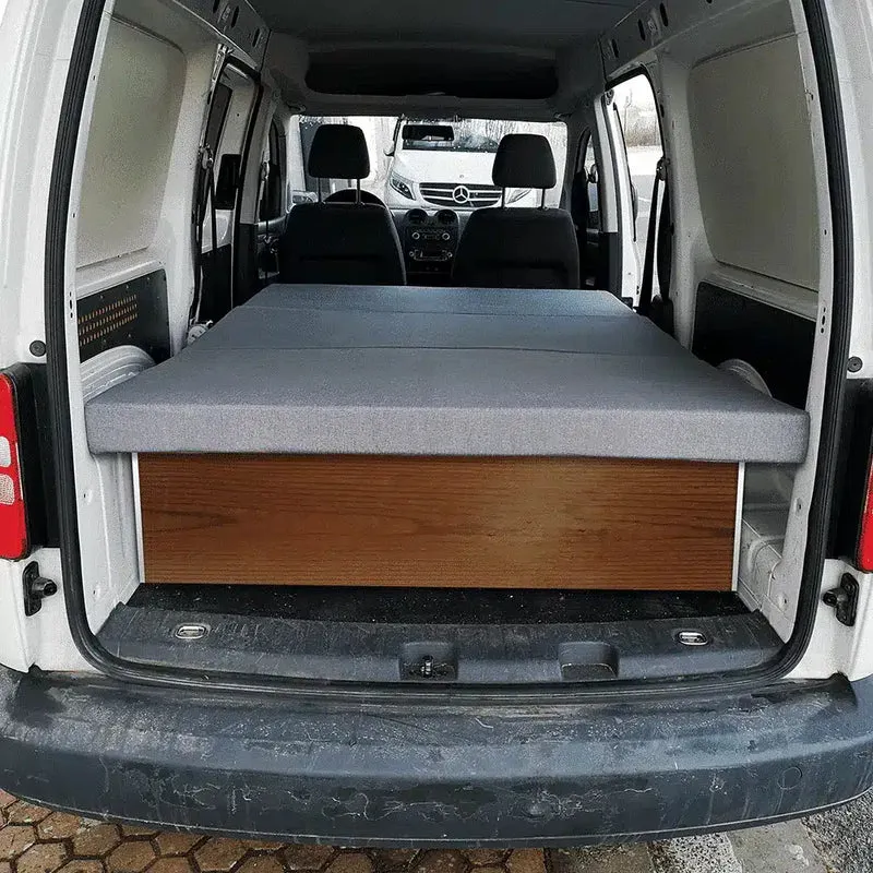 Faltbare Premium-Matratze für VW Caddy, Fiat Doblo, Citroen Berlingo, Renault Kangoo und mehr mit Memoryschaum