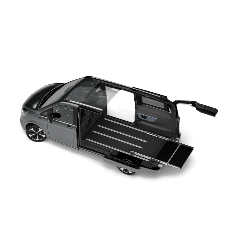 Heckauszug für Mercedes Viano W639 mit Bodenschiene