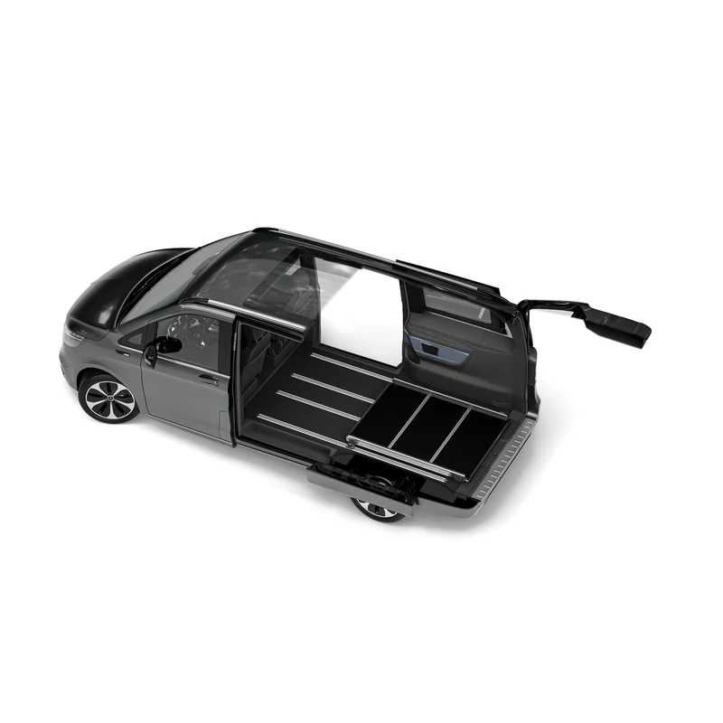 Heckauszug für Mercedes Viano W639 mit Bodenschiene