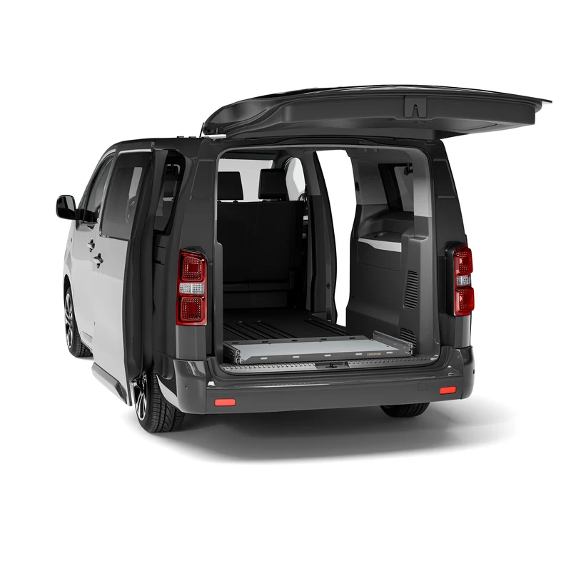 Heckauszug Opel Zafira Life mit Bodenschienen