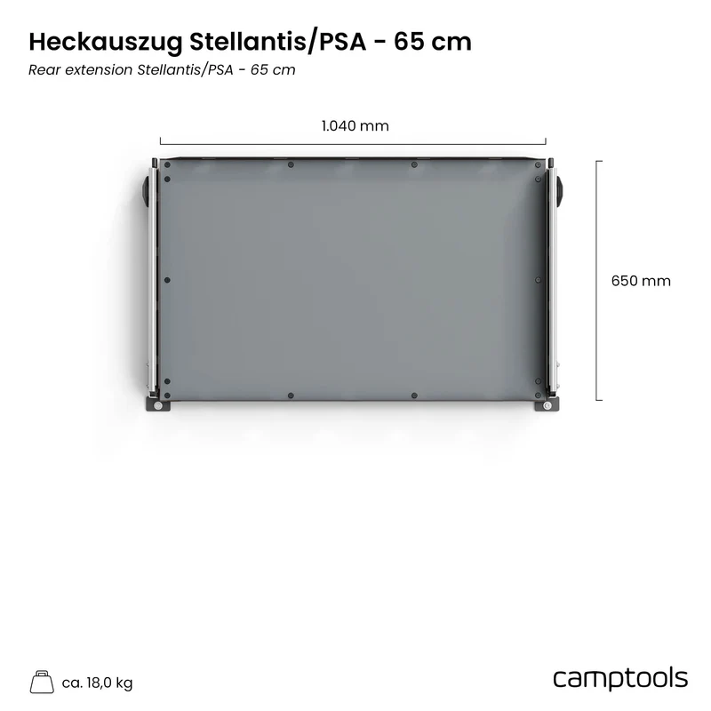 Heckauszug Opel Zafira Life mit Bodenschienen