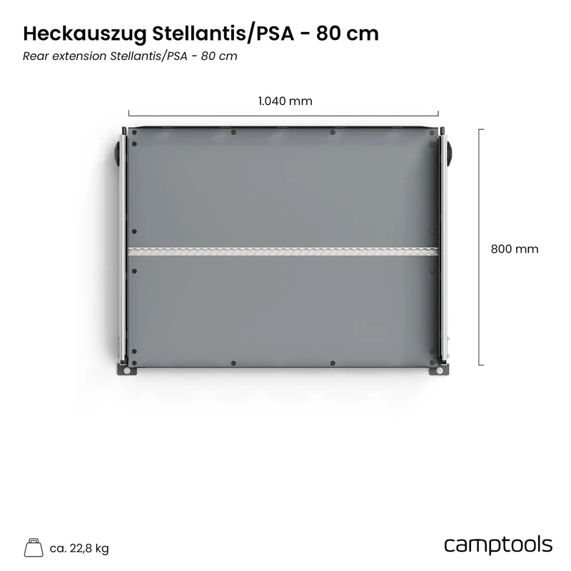 Heckauszug Opel Zafira Life mit Bodenschienen