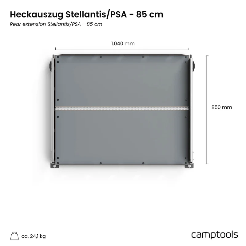 Heckauszug Opel Zafira Life mit Bodenschienen
