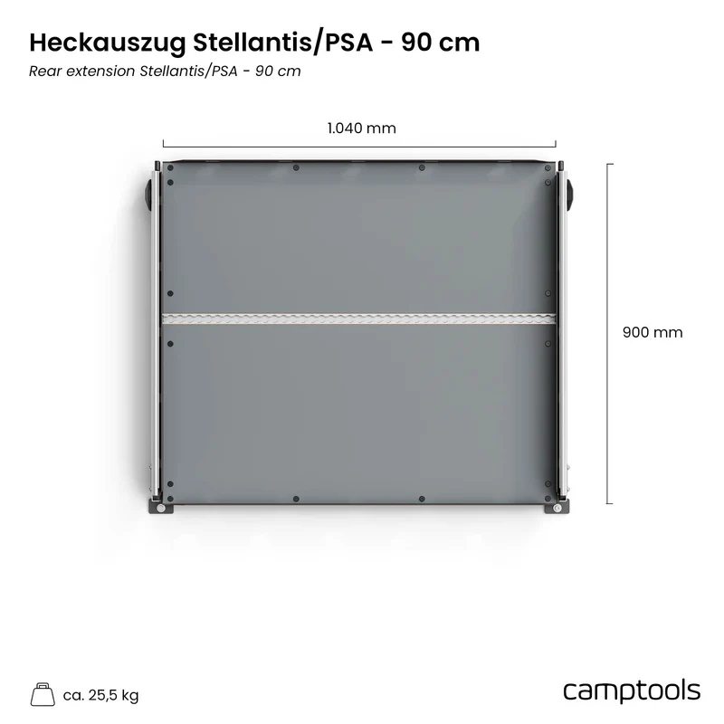 Heckauszug Opel Zafira Life mit Bodenschienen
