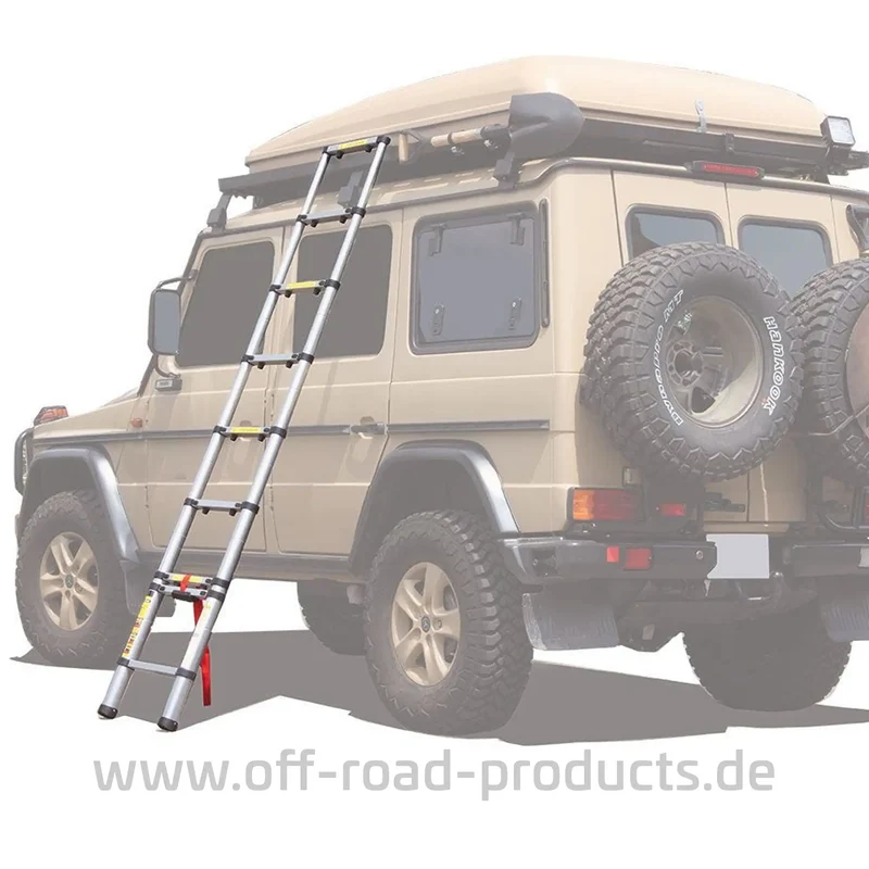 Alu-Teleskopleiter 2,9 m für Fahrzeug, Dachträger & Dachzelt