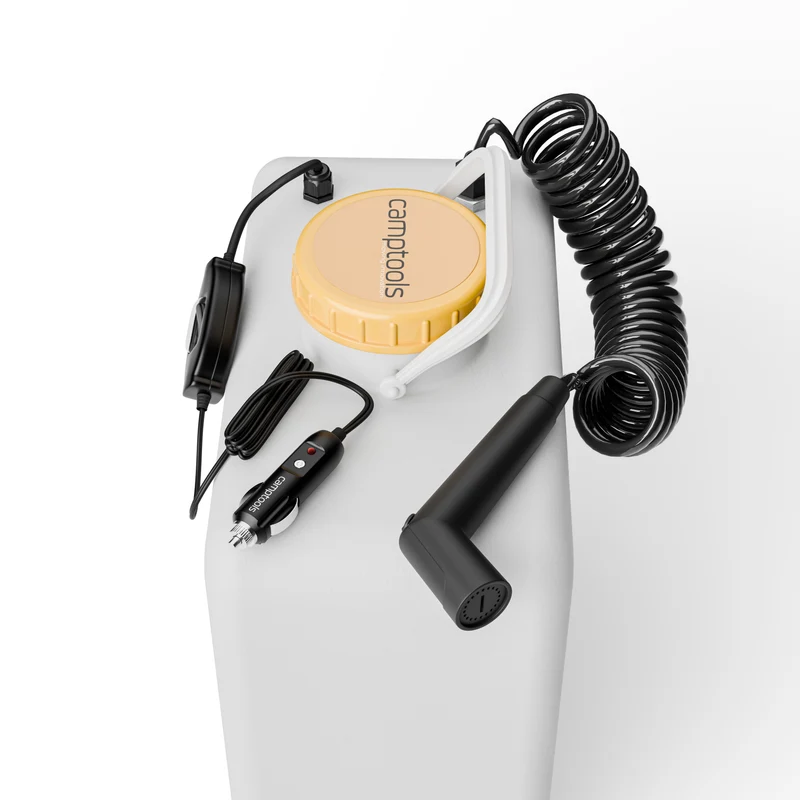 CAMPFLOW16L Frischwasser-Versorgung 16 Liter mit Campingdusche inkl. Pumpe für 12V