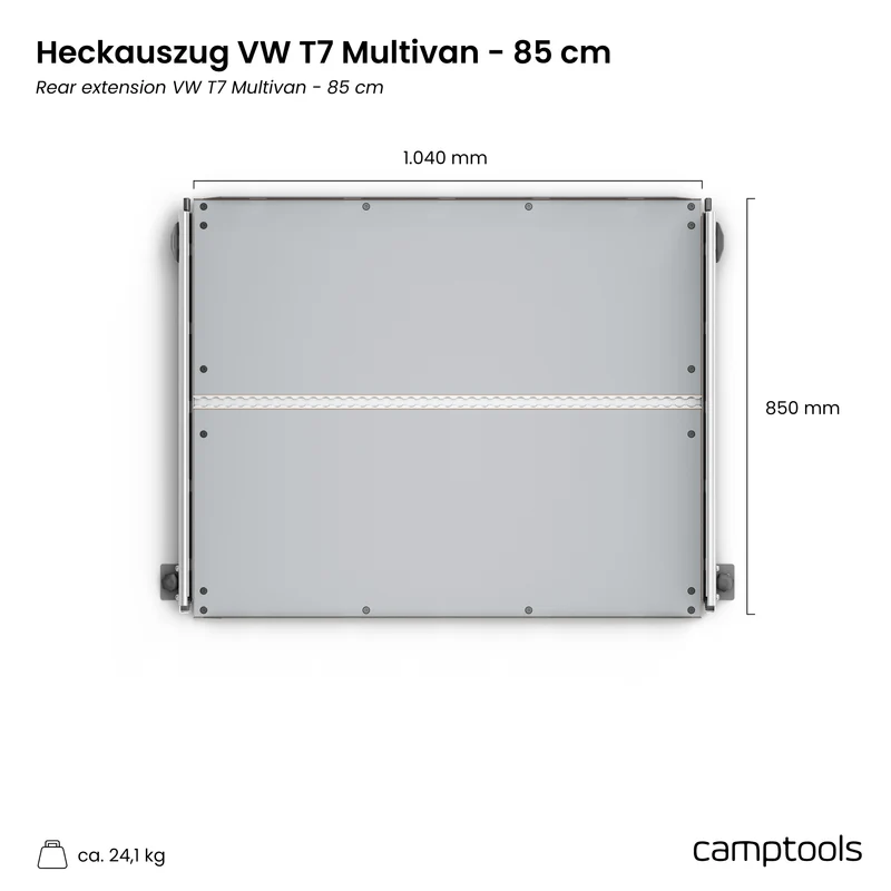 Heckauszug für VW T7 Multivan und California Beach (6/7-Sitzer)