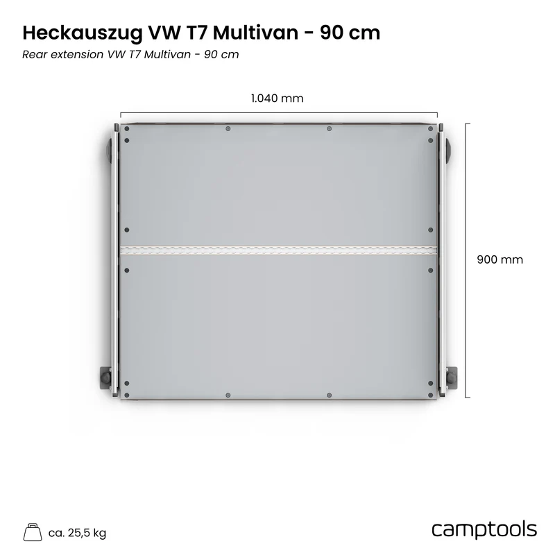 Heckauszug für VW T7 Multivan und California Beach (6/7-Sitzer)