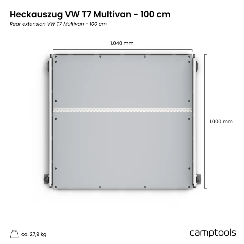 Heckauszug für VW T7 Multivan und California Beach (6/7-Sitzer)