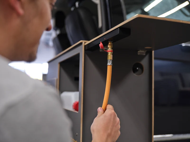 Gasadapter für 5/11kg Gasflasche statt Schraubgaskartusche