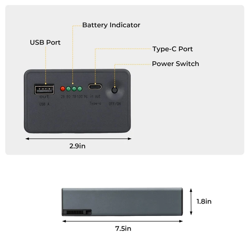 BougeRV 133Wh Battery for Electric Wagon