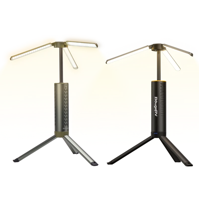 BougeRV T1 Portable Telescopic Camping Light Multicolor(2-Pack)