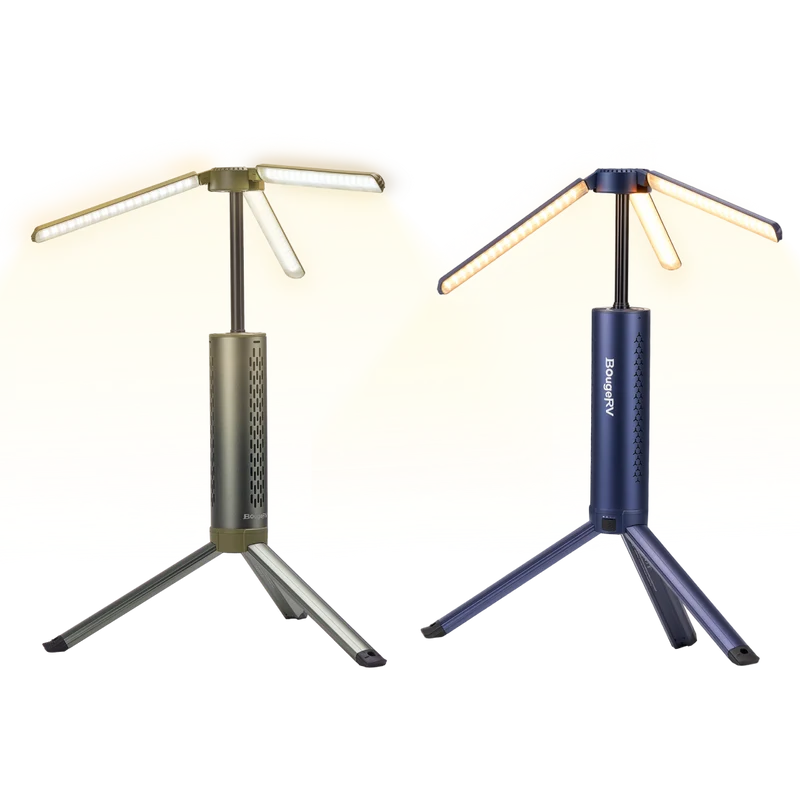BougeRV T1 Portable Telescopic Camping Light Multicolor(2-Pack)