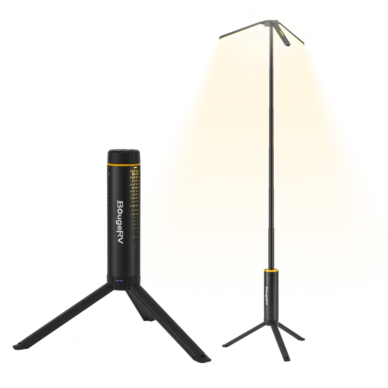 BougeRV New T1 Portable Telescopic Camping Light 15600mAh Rechargeable Lantern