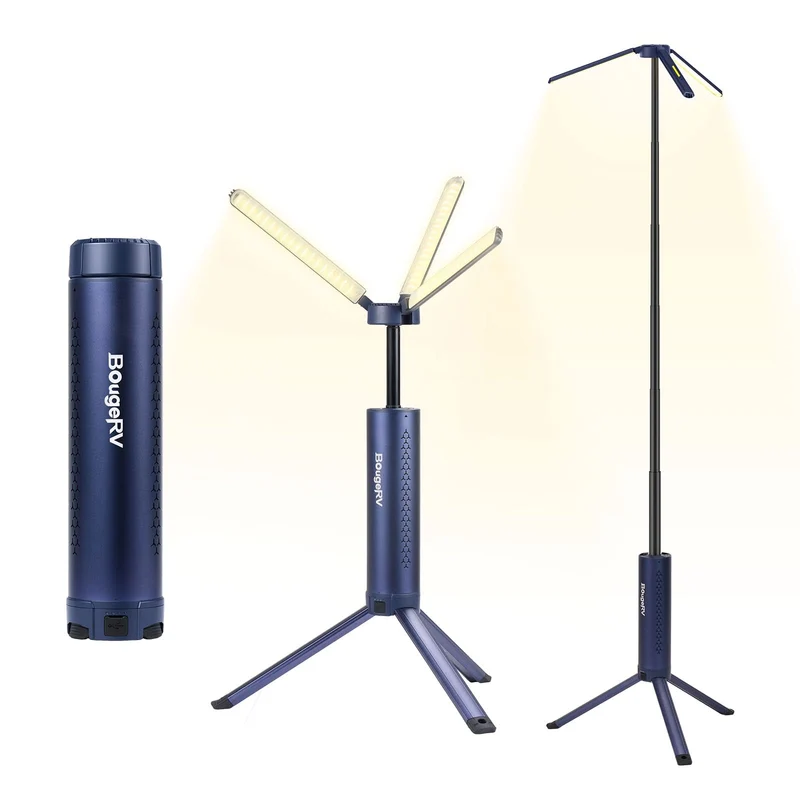 BougeRV New T1 Portable Rechargeable Camping Light (Silver)