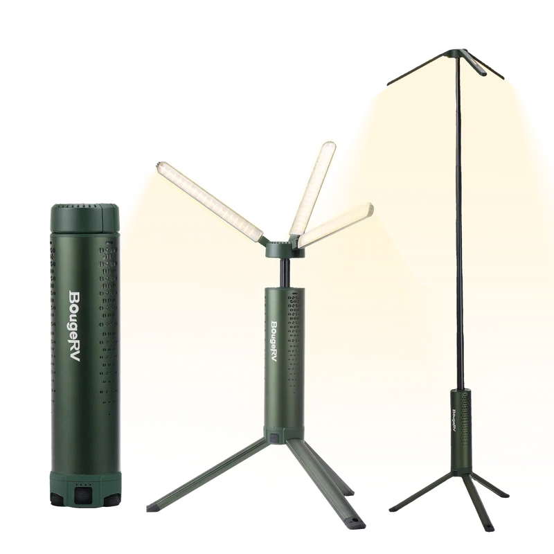 BougeRV New T1 Portable Rechargeable Camping Light (Silver)