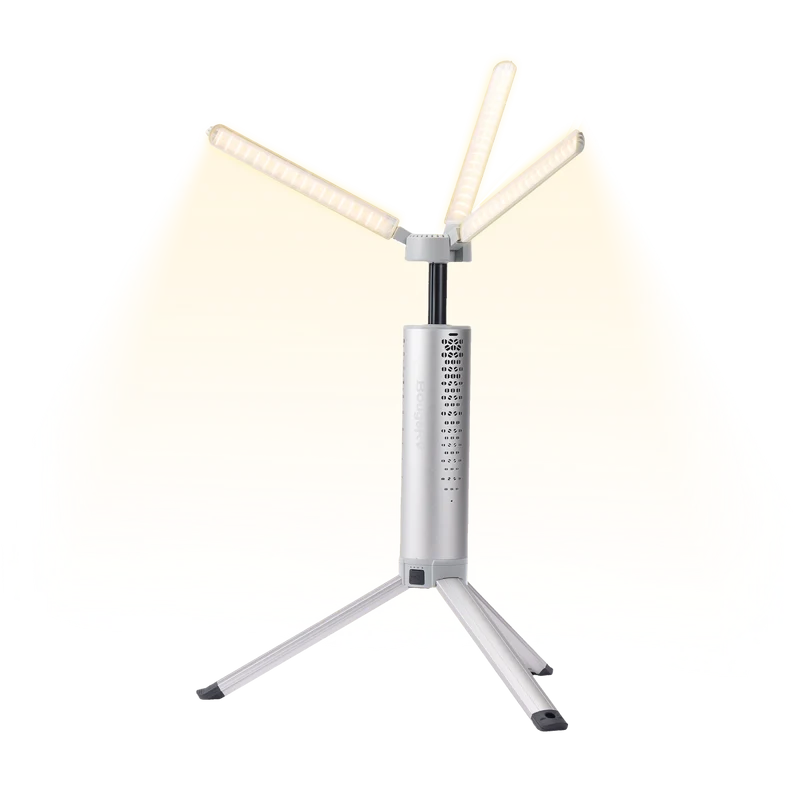 BougeRV New T1 Portable Rechargeable Camping Light (Silver)