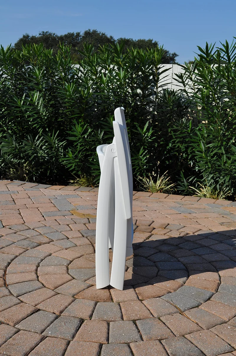 Kettler Hochlehner Gartenstuhl klappbar, verstellbar, weiss
