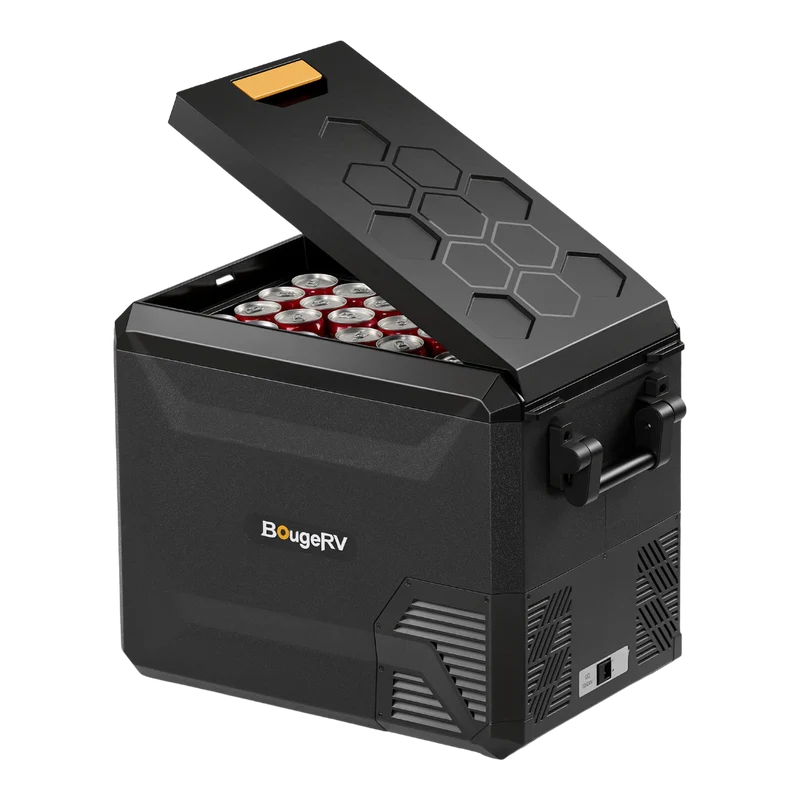 BougeRV New ASPEN S50 12V 50QT Portable Fridge with 266Wh Battery