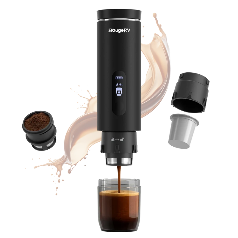 BougeRV CM02 Hands-Free Cordless Self-Heating Coffee Maker
